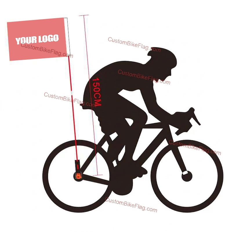 Custom Bike Flags for Advertising | Logo Bicycle Flags Wholesale - custombikeflag.com